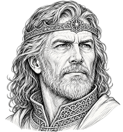 Illustration: König Alric von Dravengard