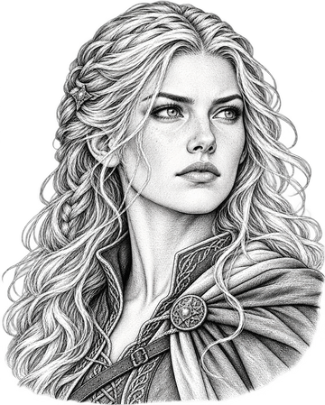 Illustration: Prinzessin Elenya von Dravengard